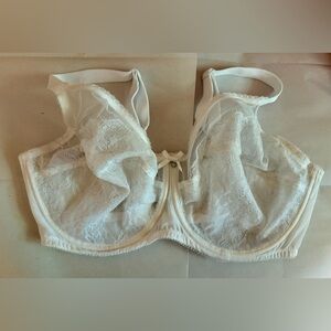 Wacoal 355186 Retro Chic Seamless Underwire Bra Size 40DD White Lace
